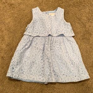 Janie and Jack blue lace dress size 18-24 months.